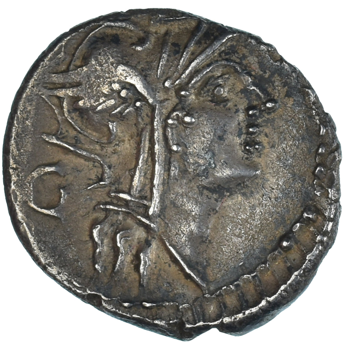 Pièce de monnaie,
D. Iunius Silanus,
Denier