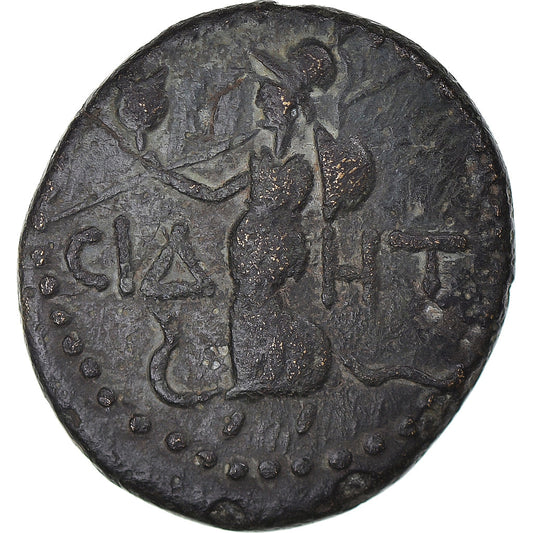 Pièce de monnaie,
Pamphylie,
Néron