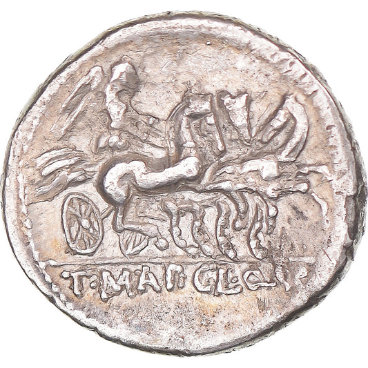 Pièce de monnaie,
Manlia,
Denier
