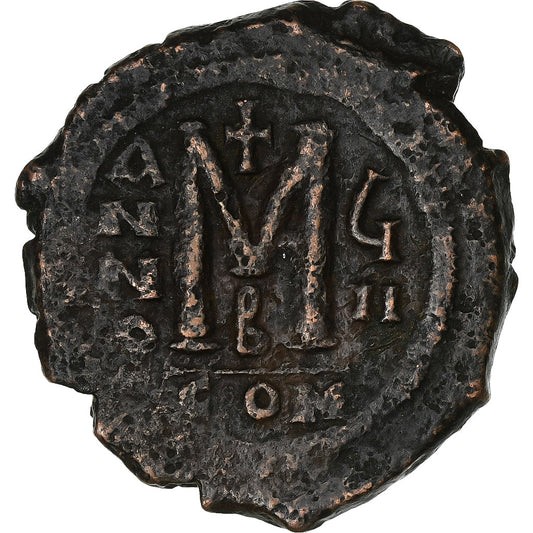 Maurice Tibère,
Follis,
588-589