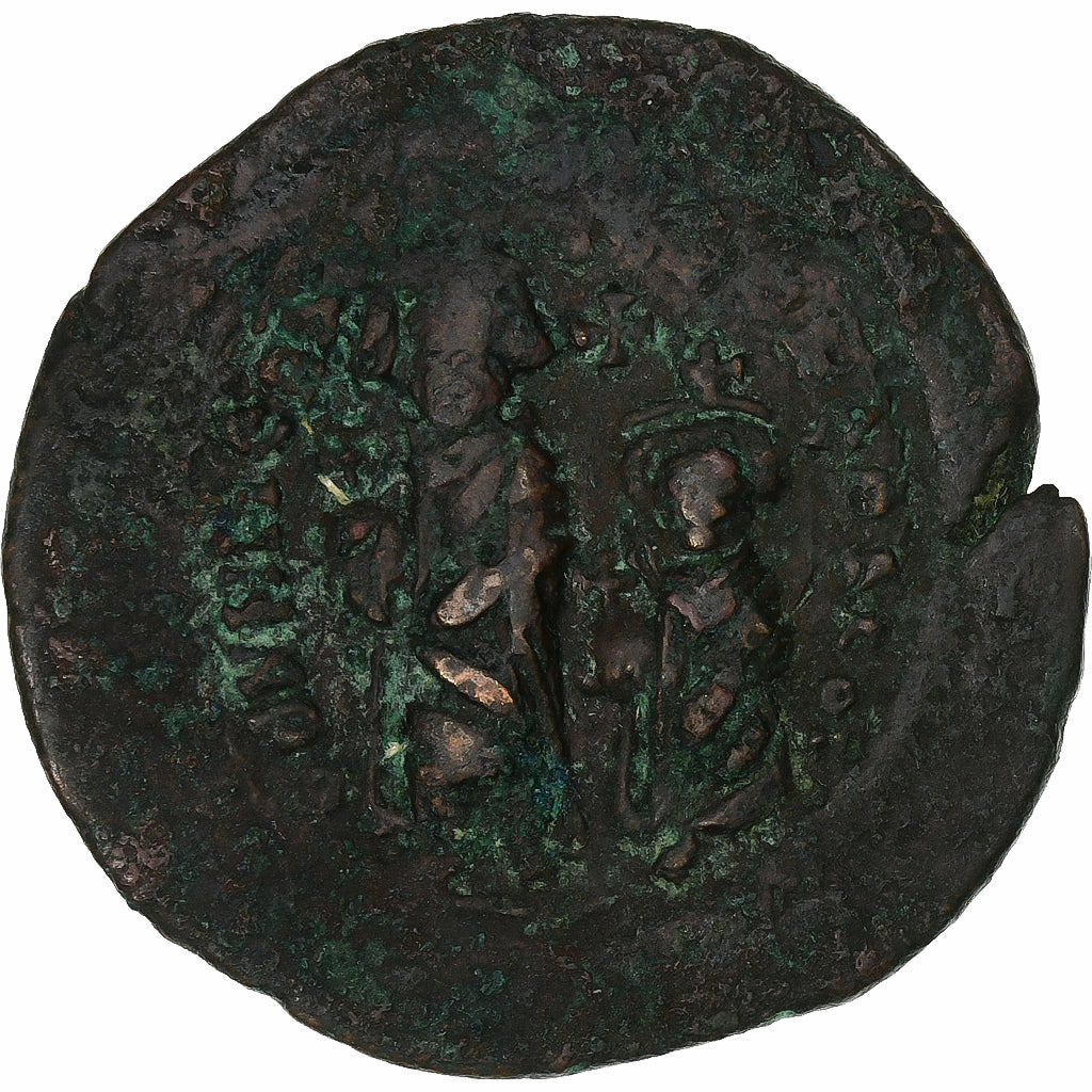 Héraclius,
avec Héraclius Constantin,
Follis