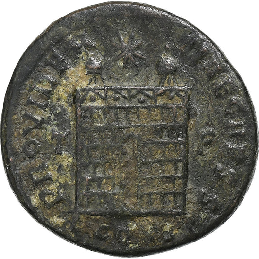 Constance II,
Follis,
329