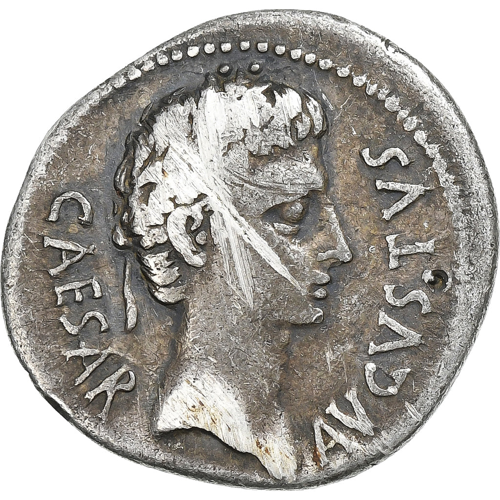 Auguste,
Denier,
19-18 avant JC