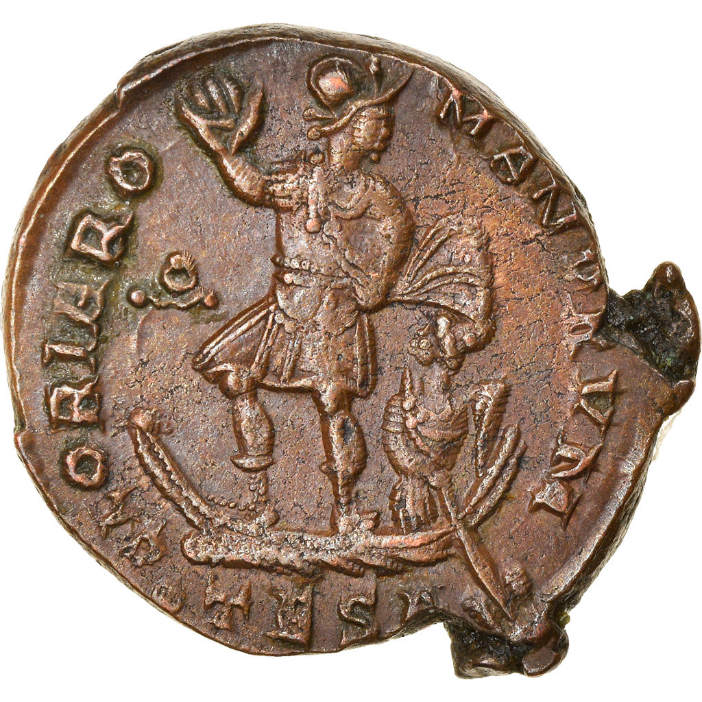 Pièce de monnaie,
Valentinien II,
Pécunia Maiorina