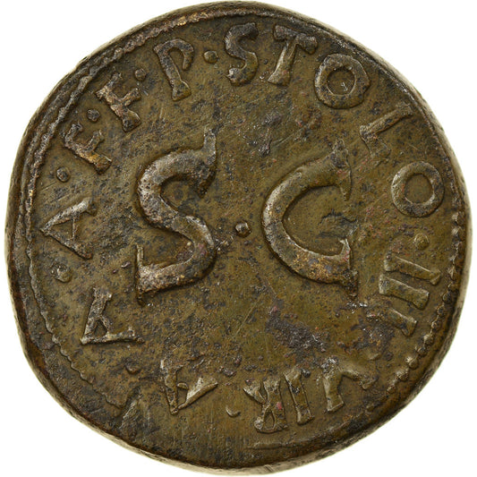 Pièce de monnaie,
Auguste,
Dupondius