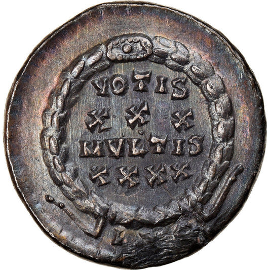 Pièce de monnaie,
Constance II,
Silique
