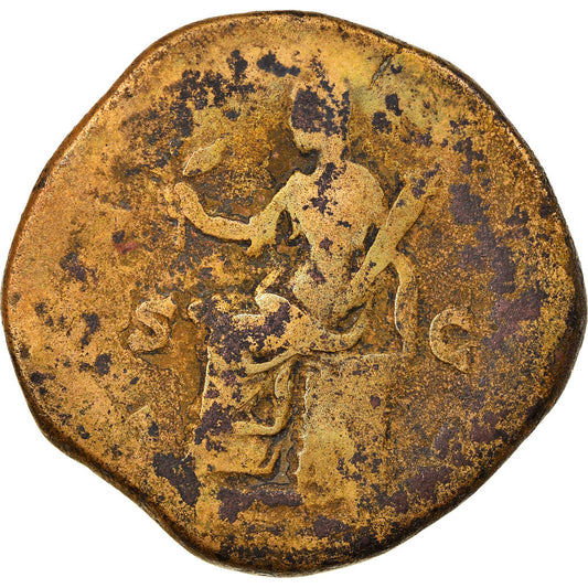 Pièce de monnaie,
Faustine II,
Sesterce