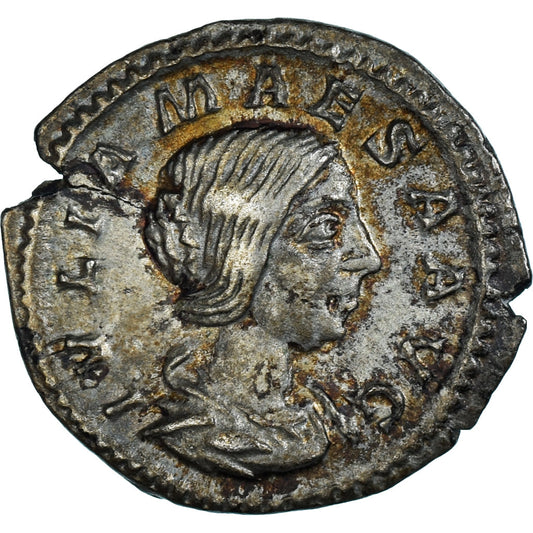 Pièce de monnaie, 
  
  Julia Maesa, 
  
  Denier