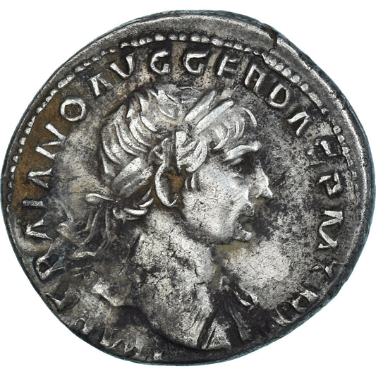 Pièce de monnaie, 
  
  Trajan, 
  
  Denier