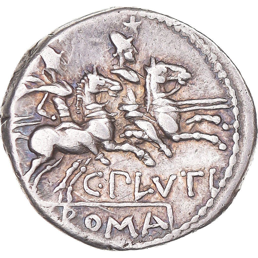 Pièce de monnaie, 
  
  Plutia, 
  
  Denier
