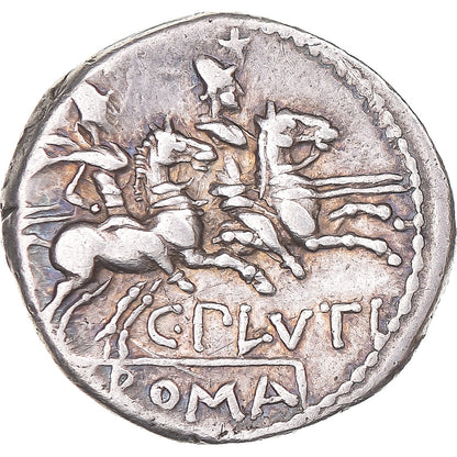 Pièce de monnaie, 
  
  Plutia, 
  
  Denier
