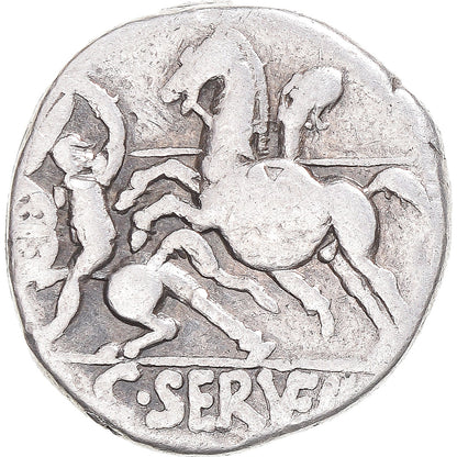 Pièce de monnaie, 
  
  Servilie, 
  
  Denier