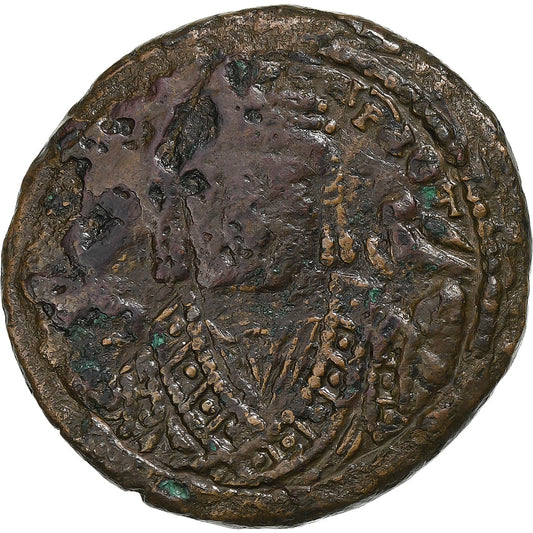 Maurice Tibère, 
  
  Follis, 
  
  591-592