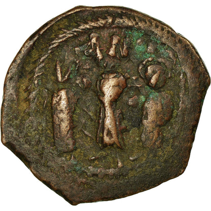 Pièce de monnaie, 

Héraclius, 

avec Martine et Héraclius Constantin