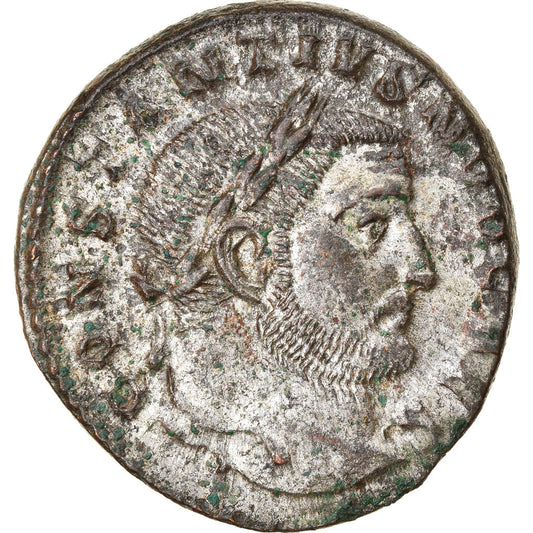 Pièce de monnaie, 
  
  Constance Chlore, 
  
  Follis