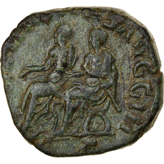 Pièce de monnaie, 
  
  Philippe II, 
  
  Sesterce
