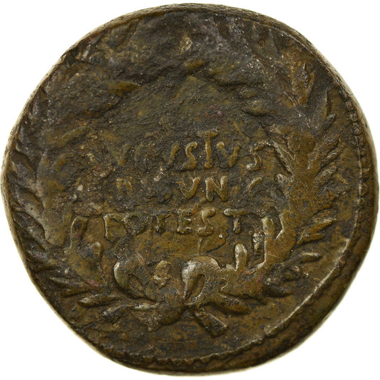Pièce de monnaie, 
  
  Auguste, 
  
  Dupondius