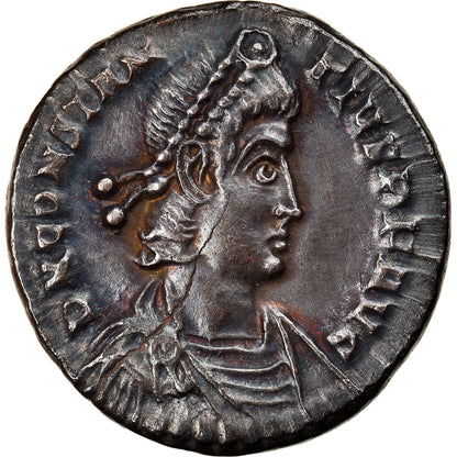 Pièce de monnaie, 
  
  Constance II, 
  
  Silique