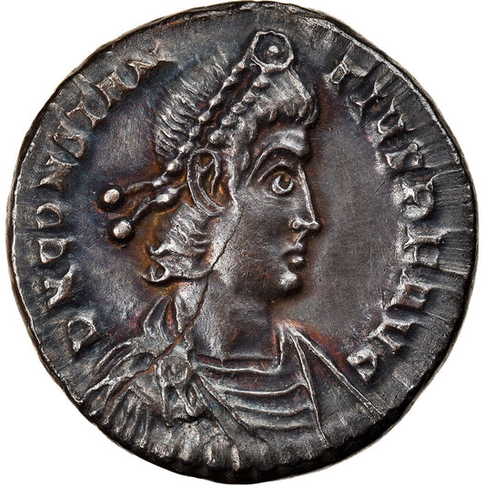 Pièce de monnaie, 
  
  Constance II, 
  
  Silique