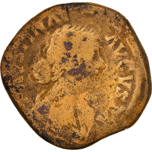 Pièce de monnaie, 
  
  Faustine II, 
  
  Sesterce