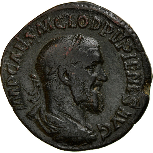 Pièce de monnaie, 
  
  Pupienus, 
  
  Sesterce
