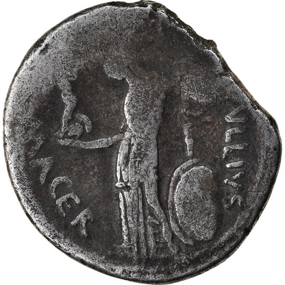 Pièce de monnaie, 
  
  Jules César, 
  
  Denier