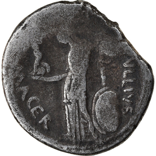 Pièce de monnaie, 
  
  Jules César, 
  
  Denier