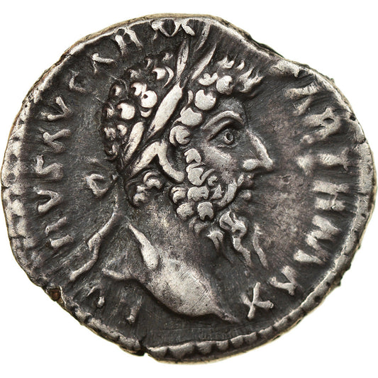 Pièce de monnaie, 
  
  Lucius Verus, 
  
  Denier