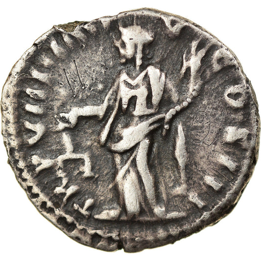 Pièce de monnaie, 
  
  Lucius Verus, 
  
  Denier